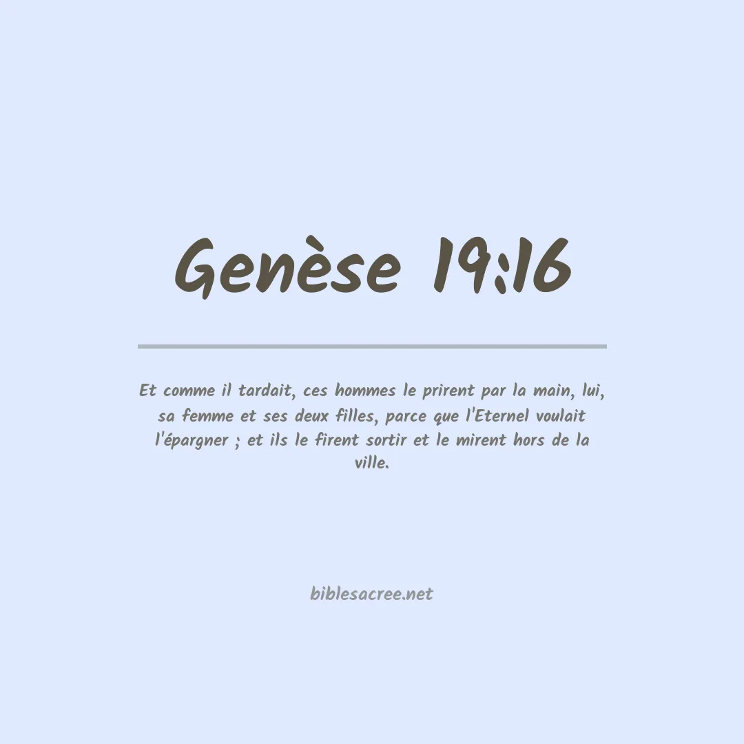 Genèse - 19:16