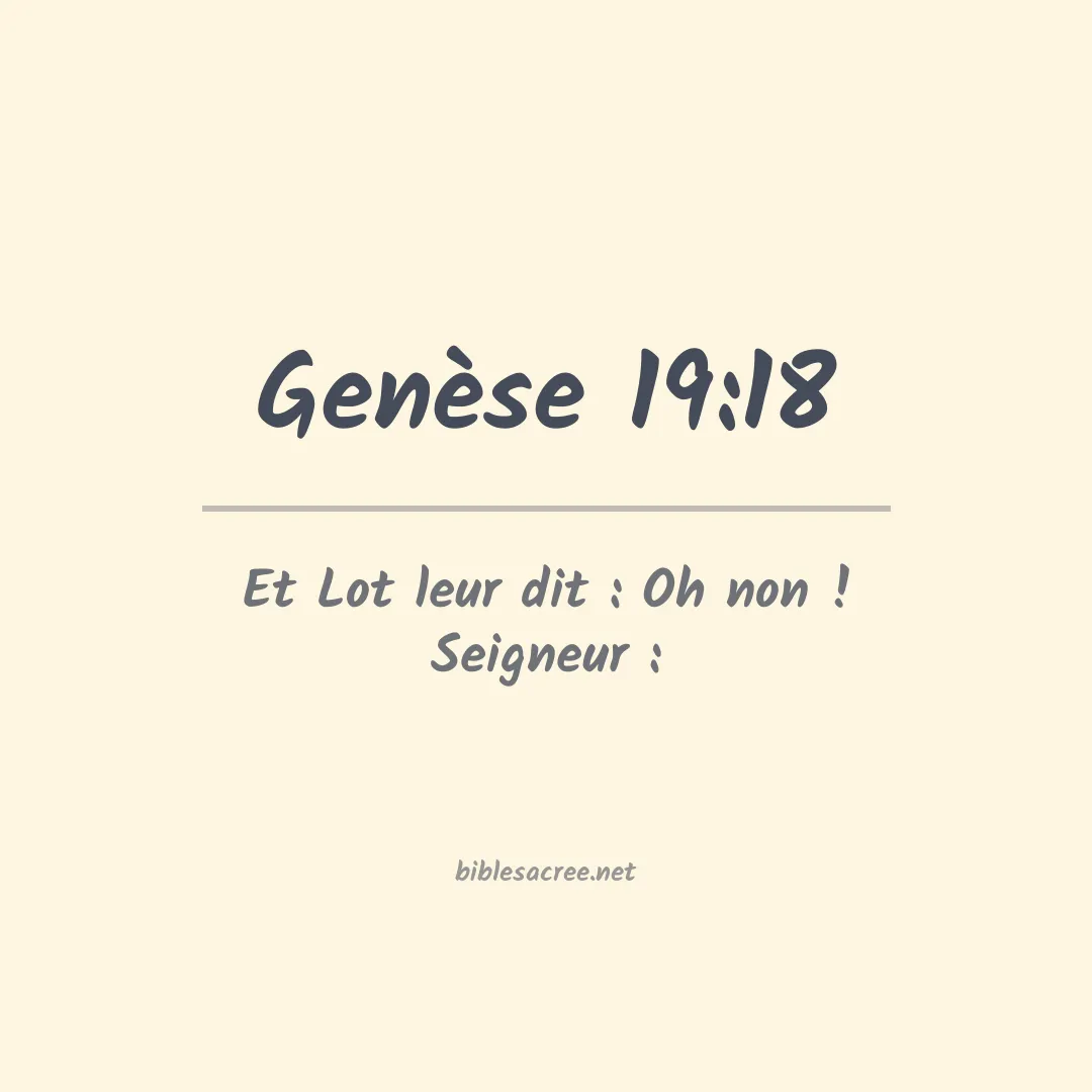 Genèse - 19:18