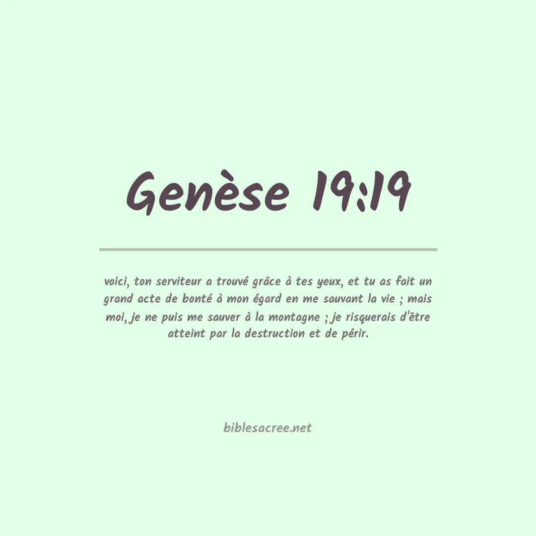 Genèse - 19:19