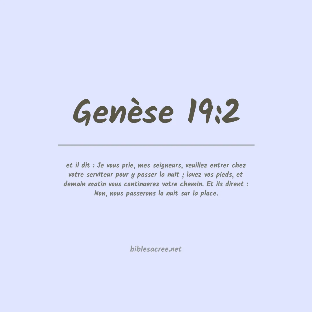 Genèse - 19:2
