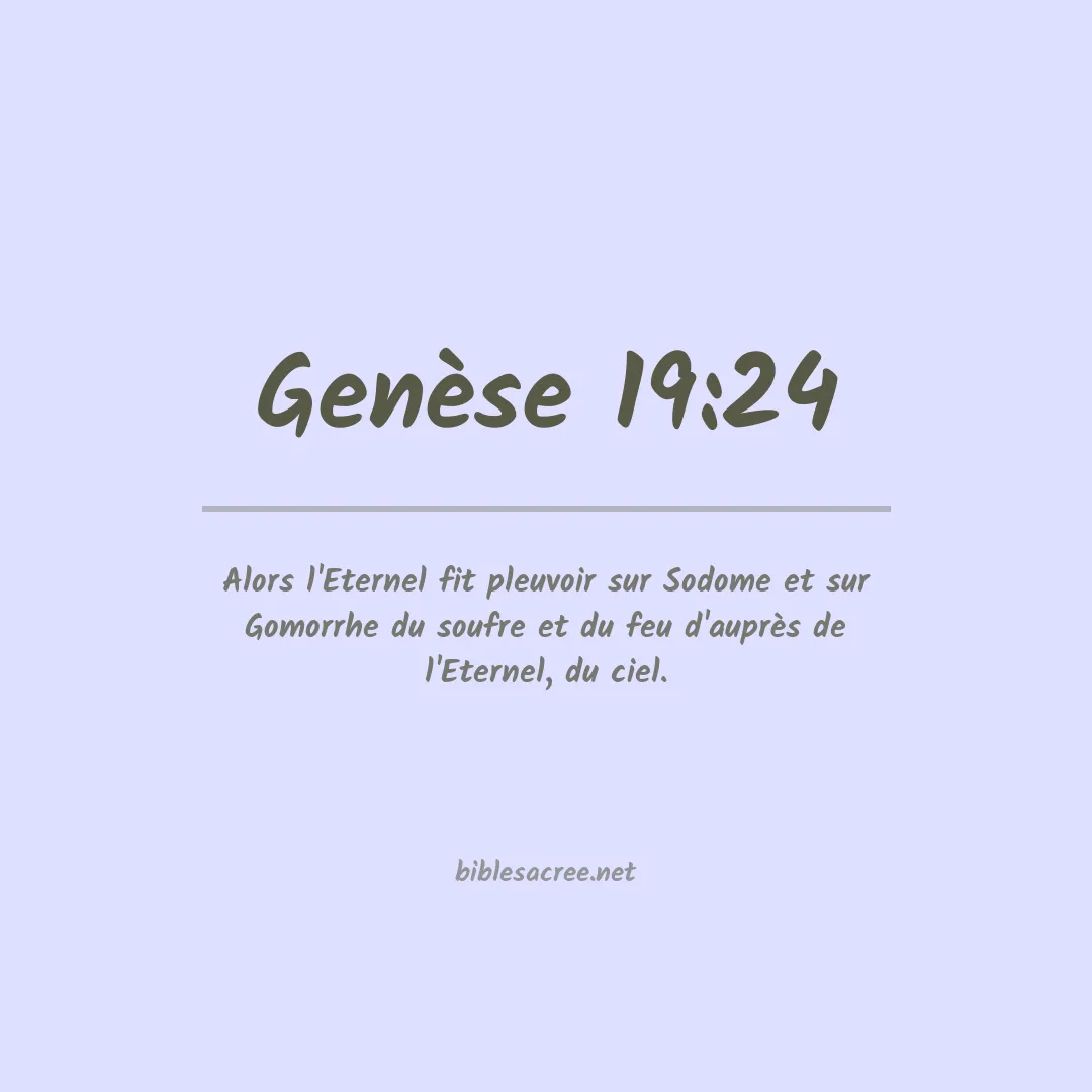 Genèse - 19:24