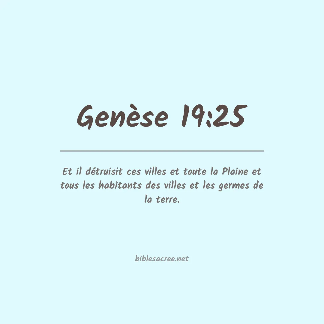Genèse - 19:25