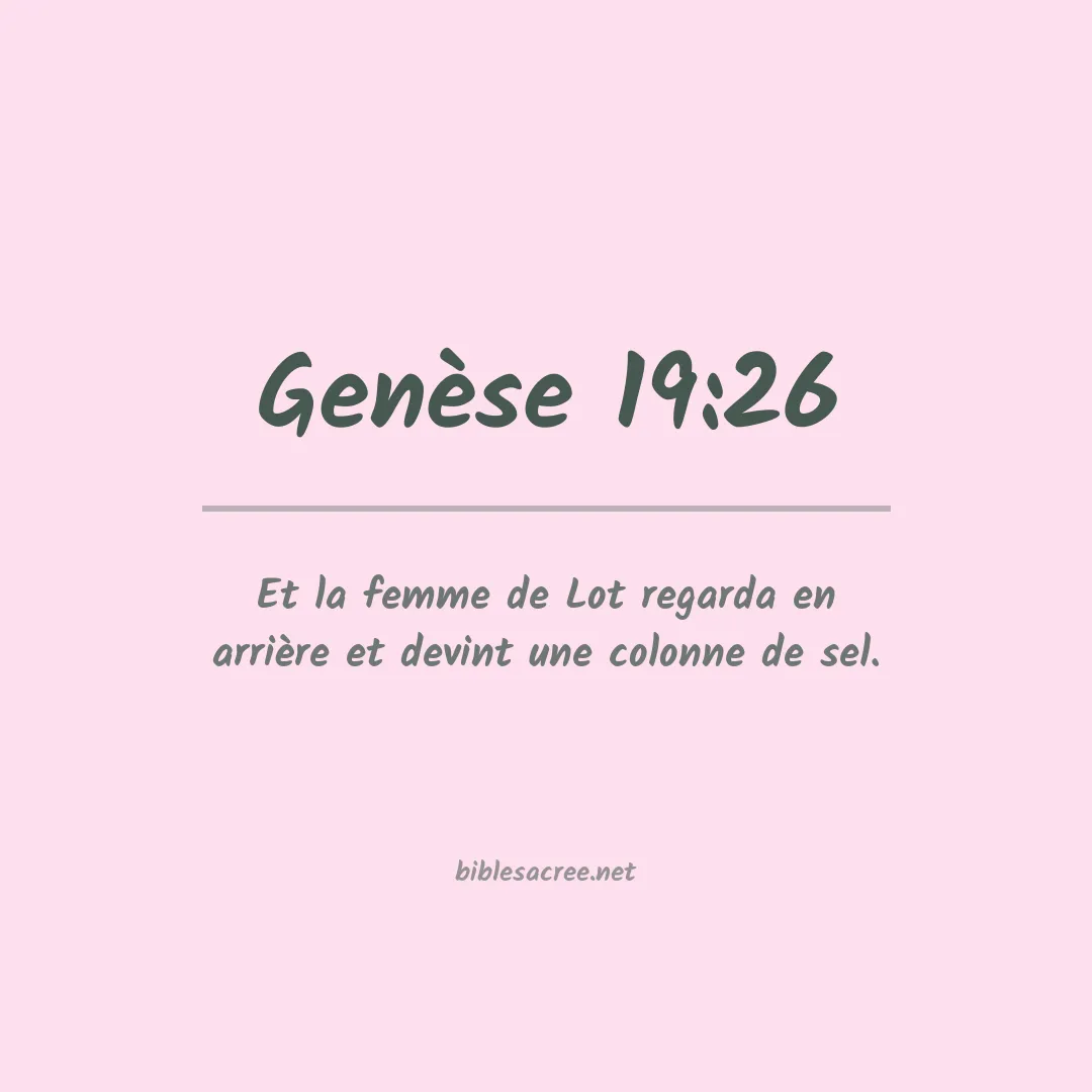 Genèse - 19:26
