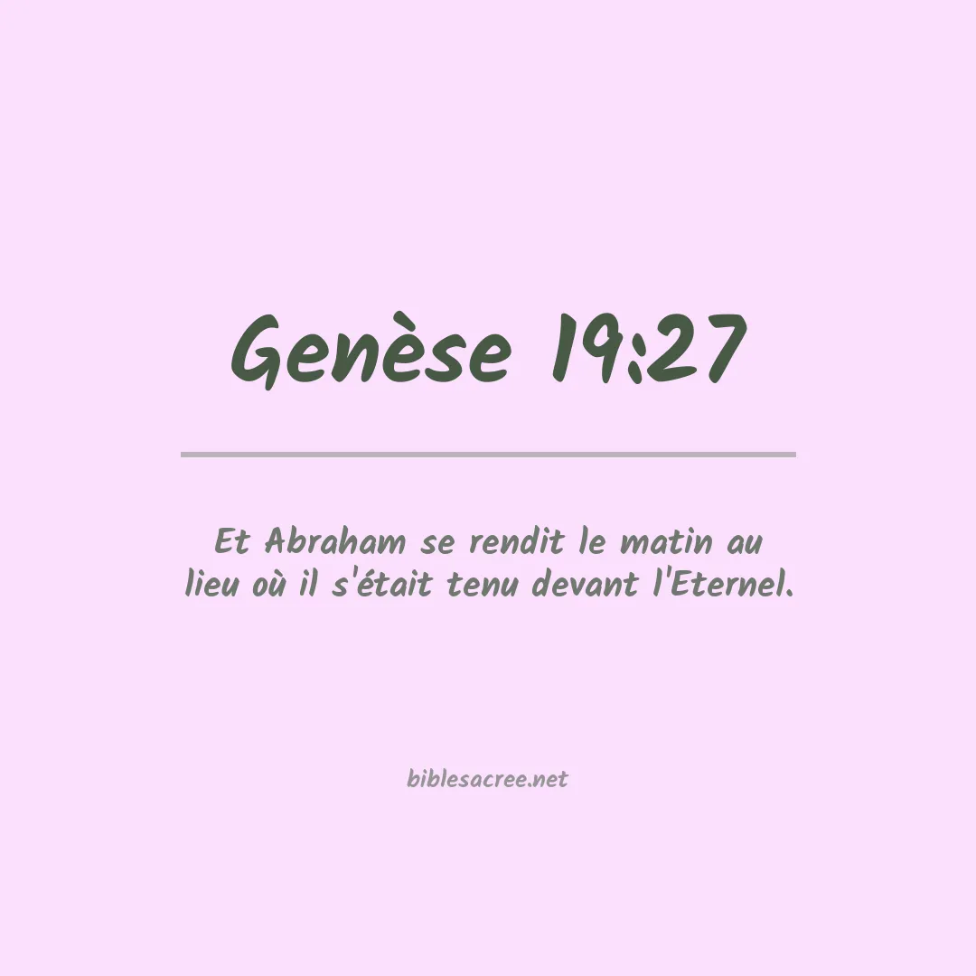 Genèse - 19:27