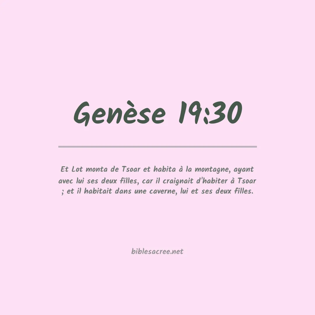Genèse - 19:30