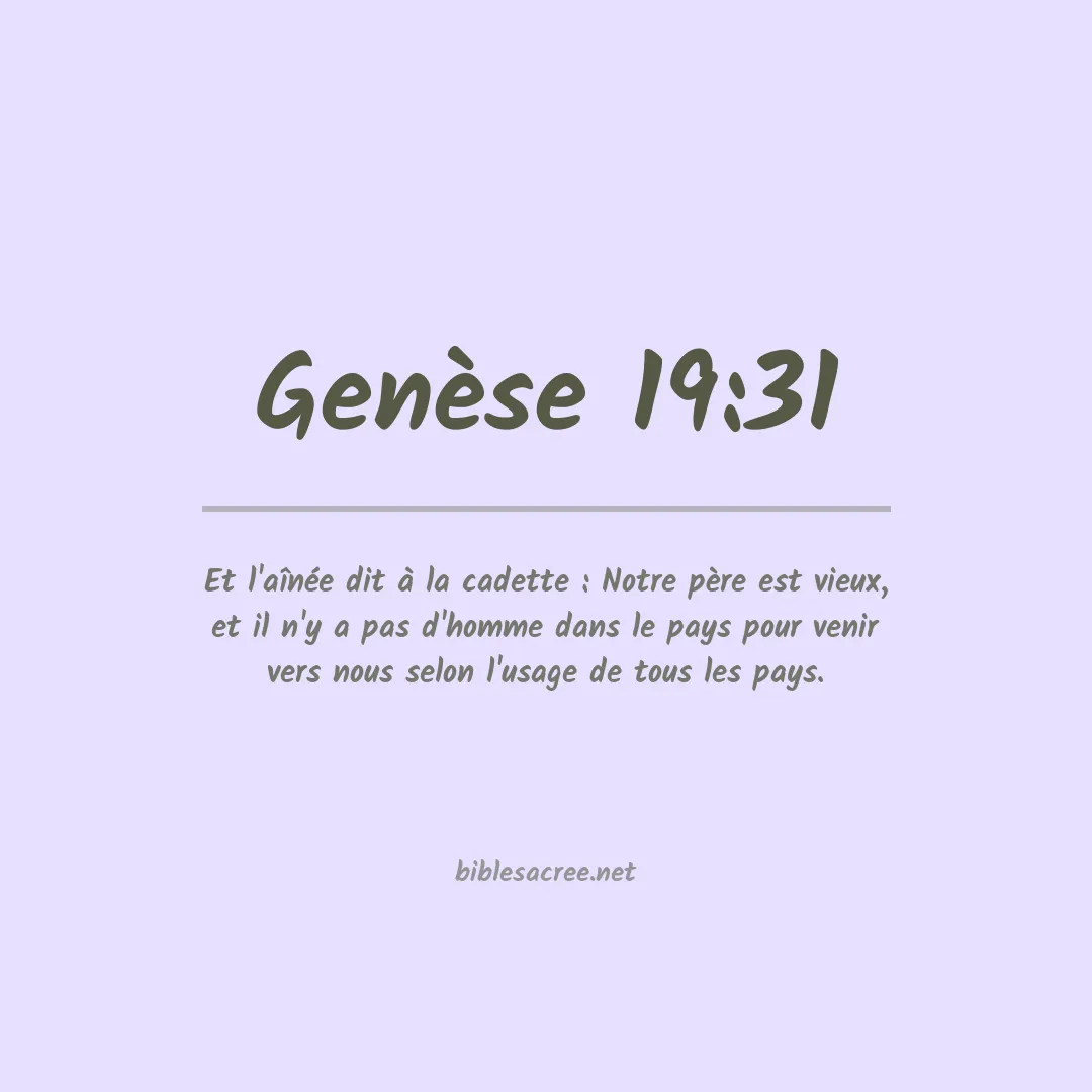 Genèse - 19:31