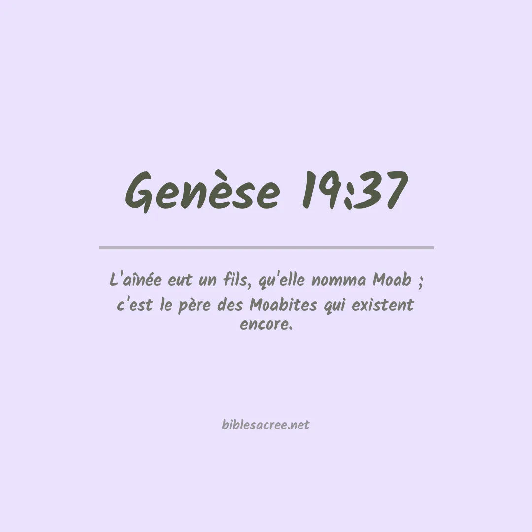 Genèse - 19:37