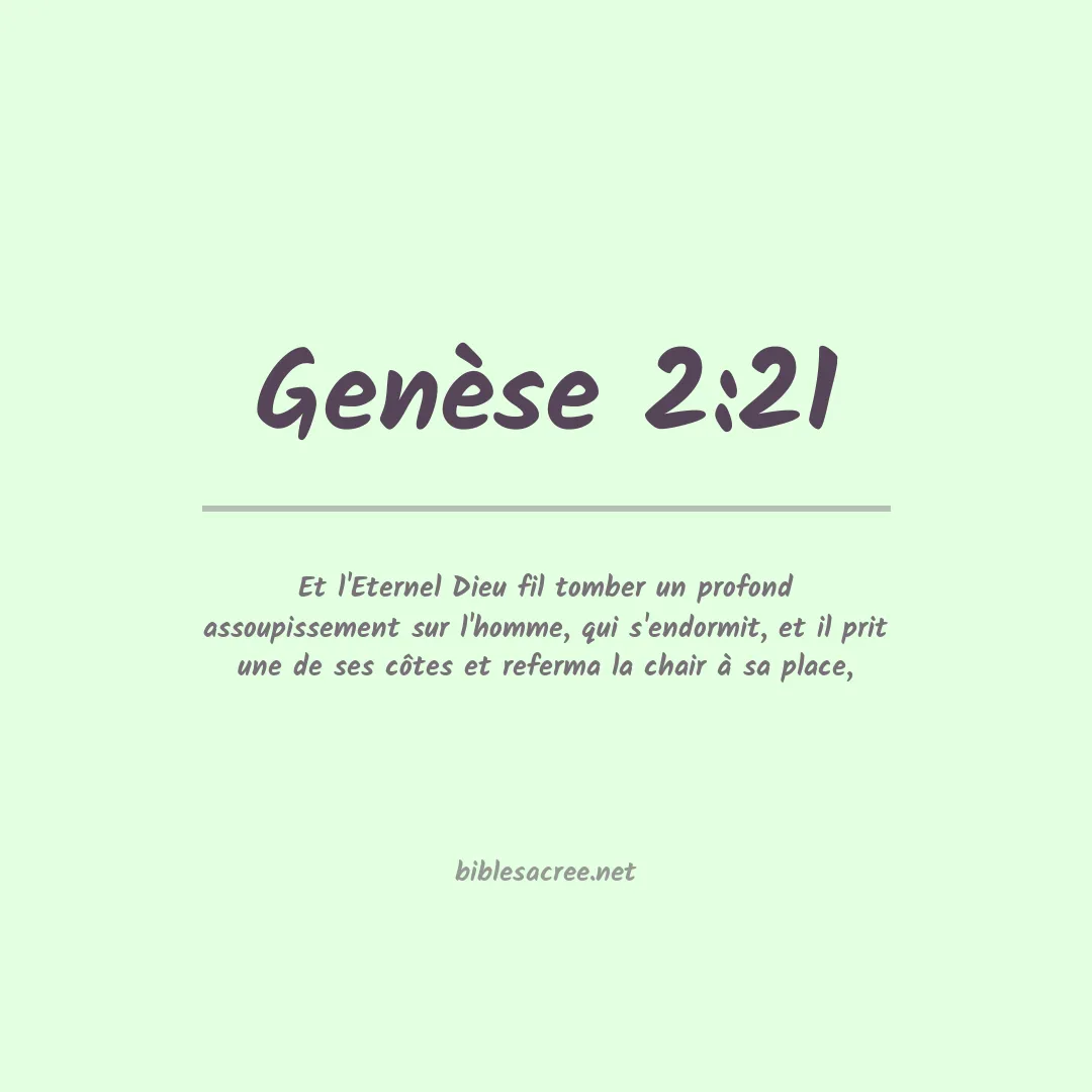 Genèse - 2:21