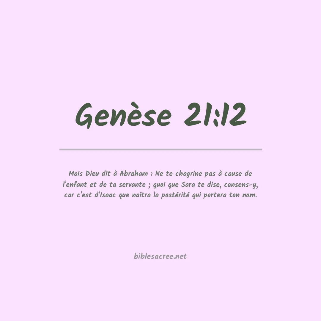 Genèse - 21:12