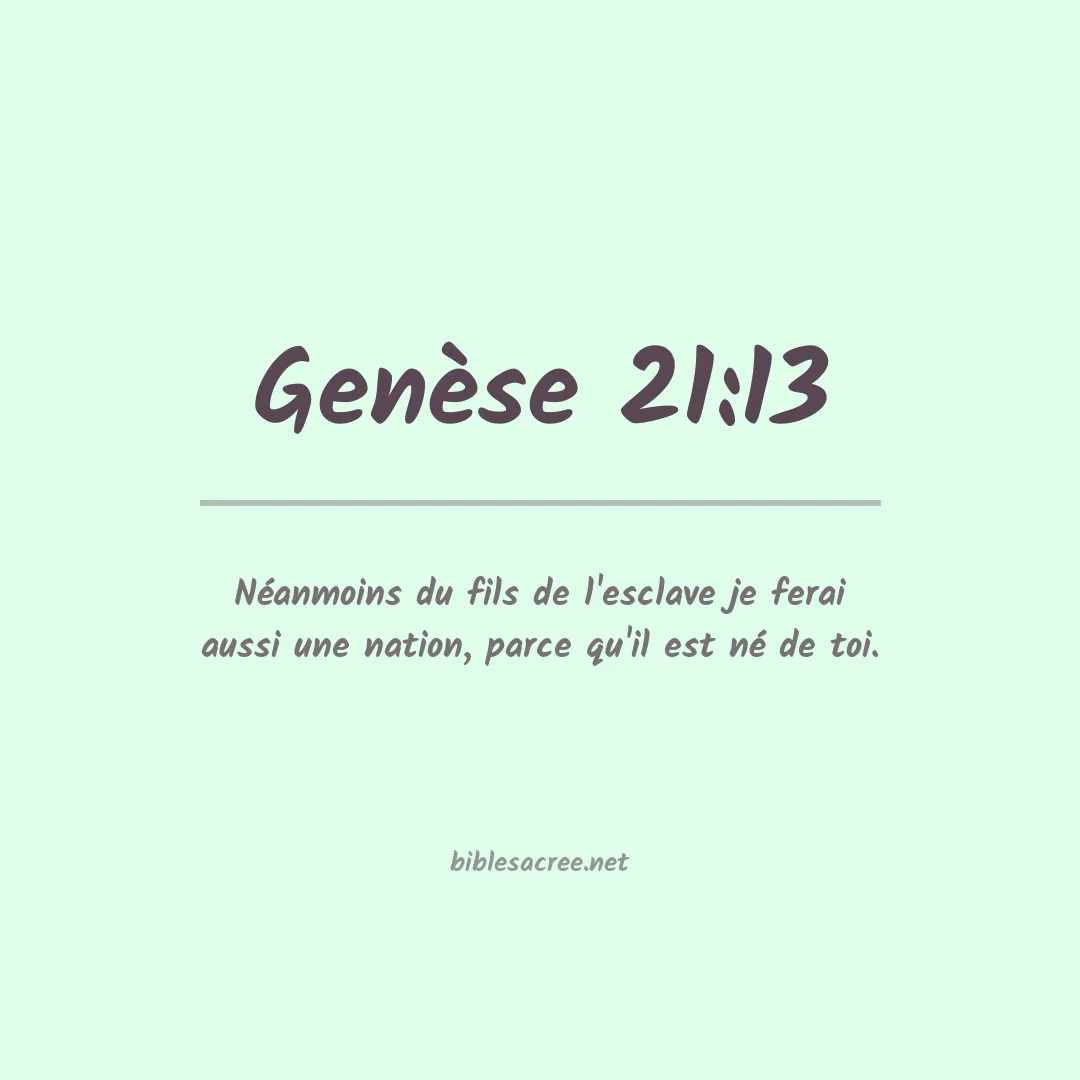 Genèse - 21:13