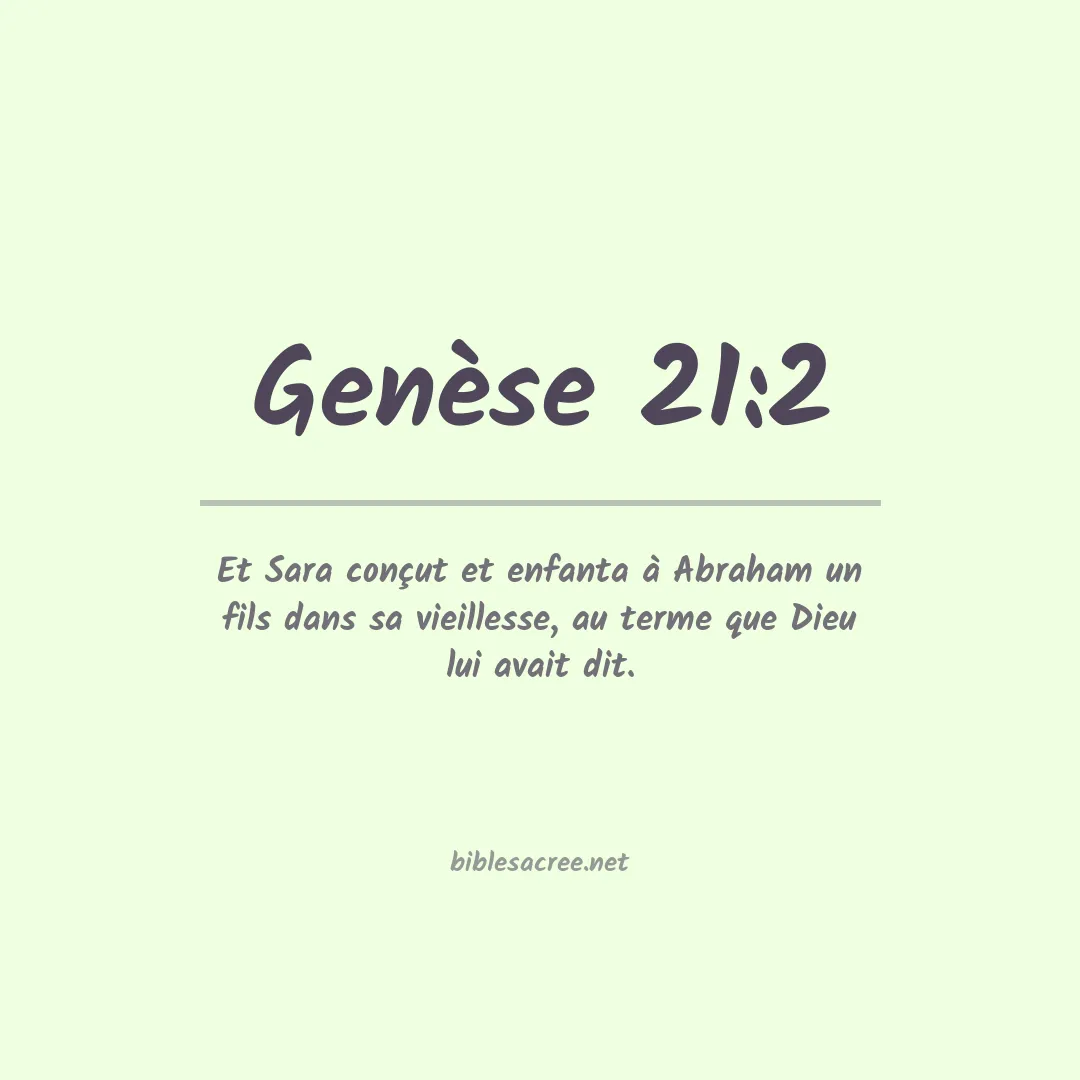 Genèse - 21:2
