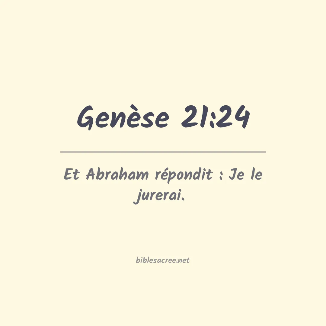 Genèse - 21:24