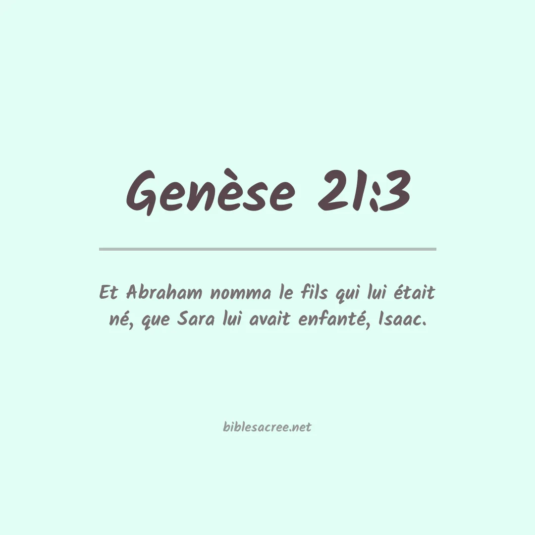 Genèse - 21:3