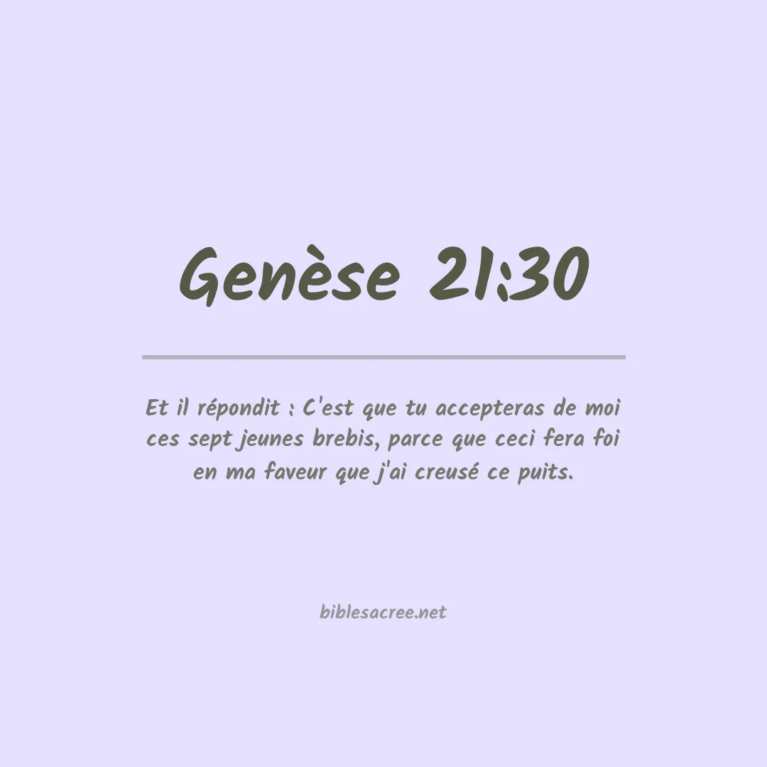Genèse - 21:30
