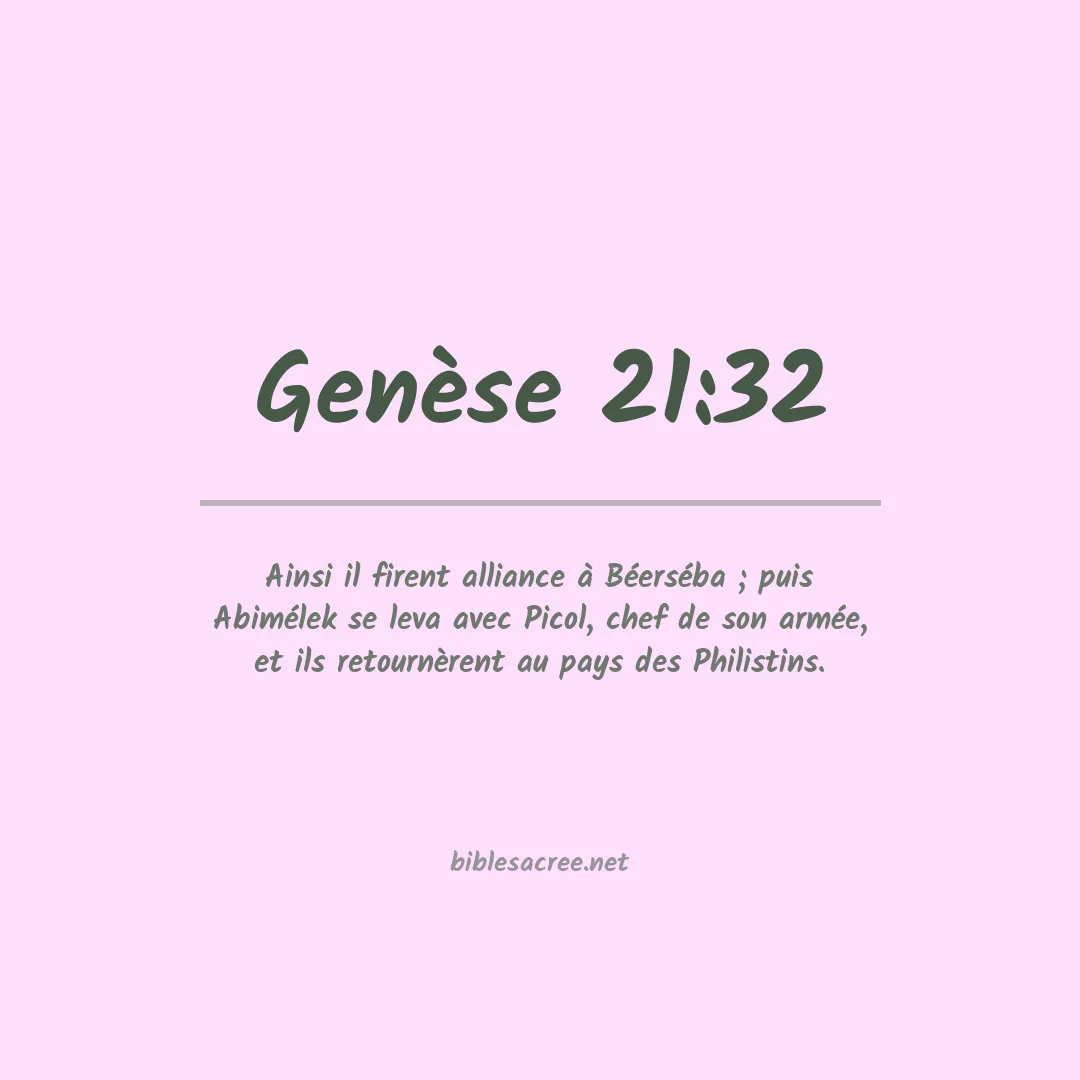 Genèse - 21:32