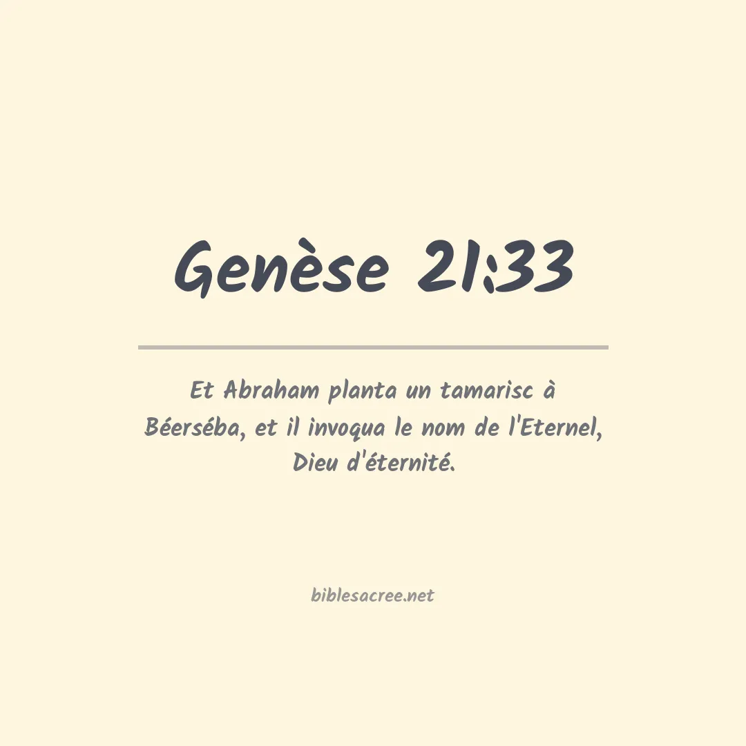 Genèse - 21:33