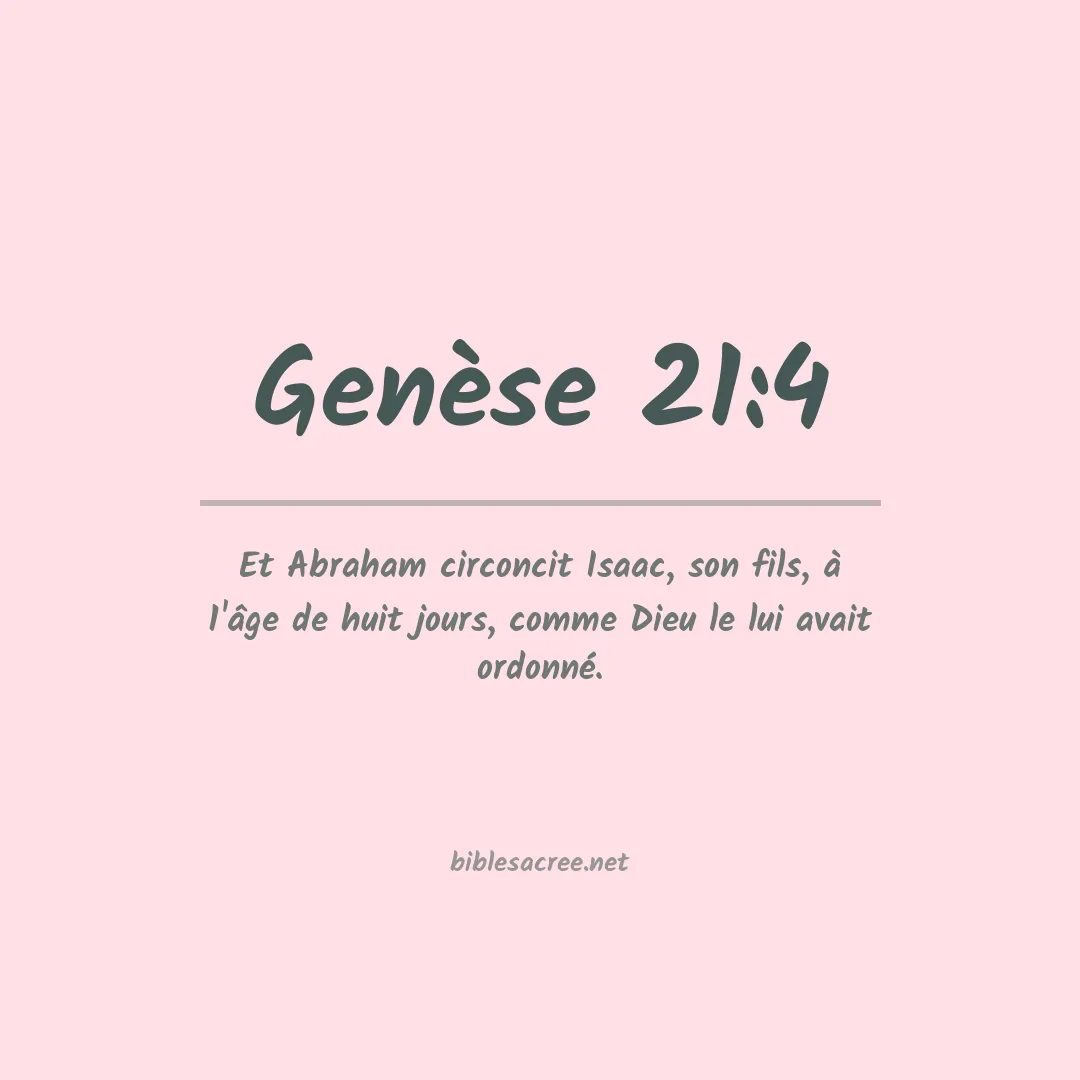 Genèse - 21:4