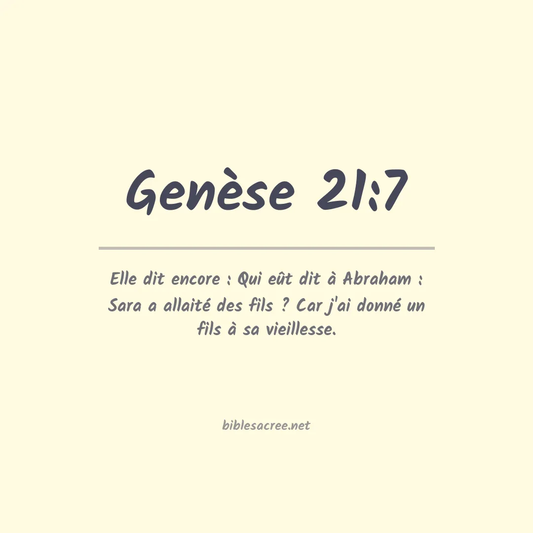 Genèse - 21:7