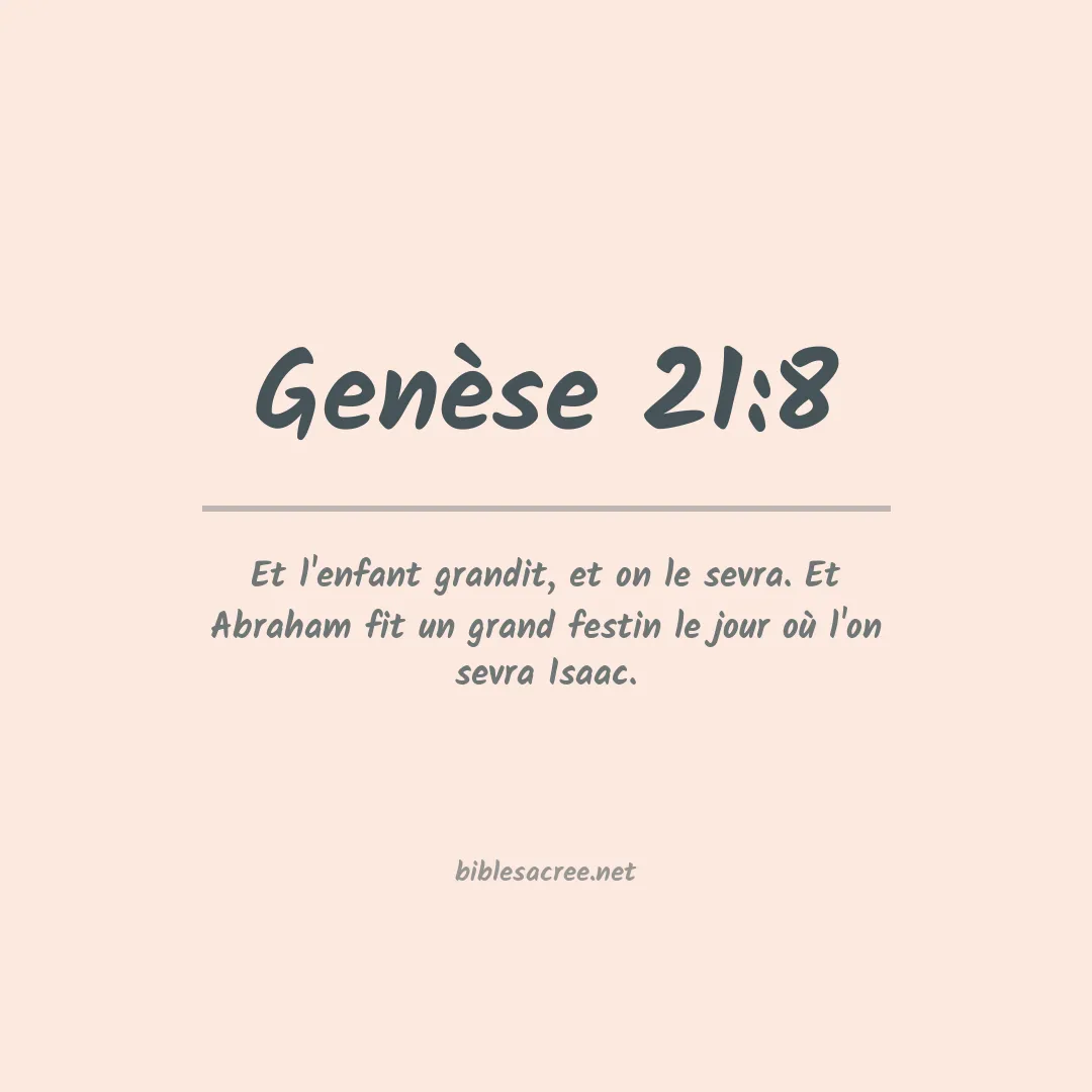 Genèse - 21:8