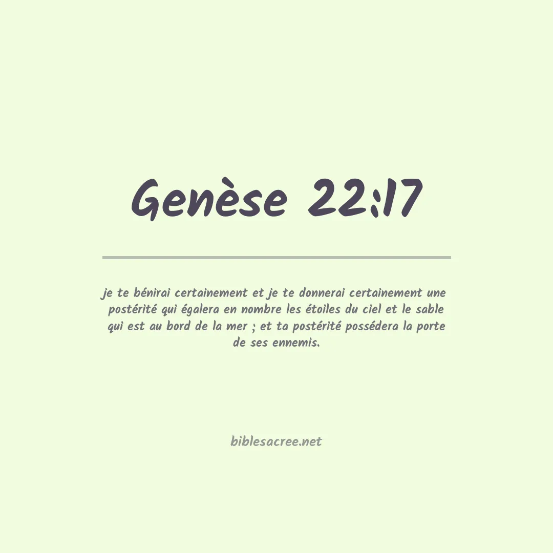 Genèse - 22:17
