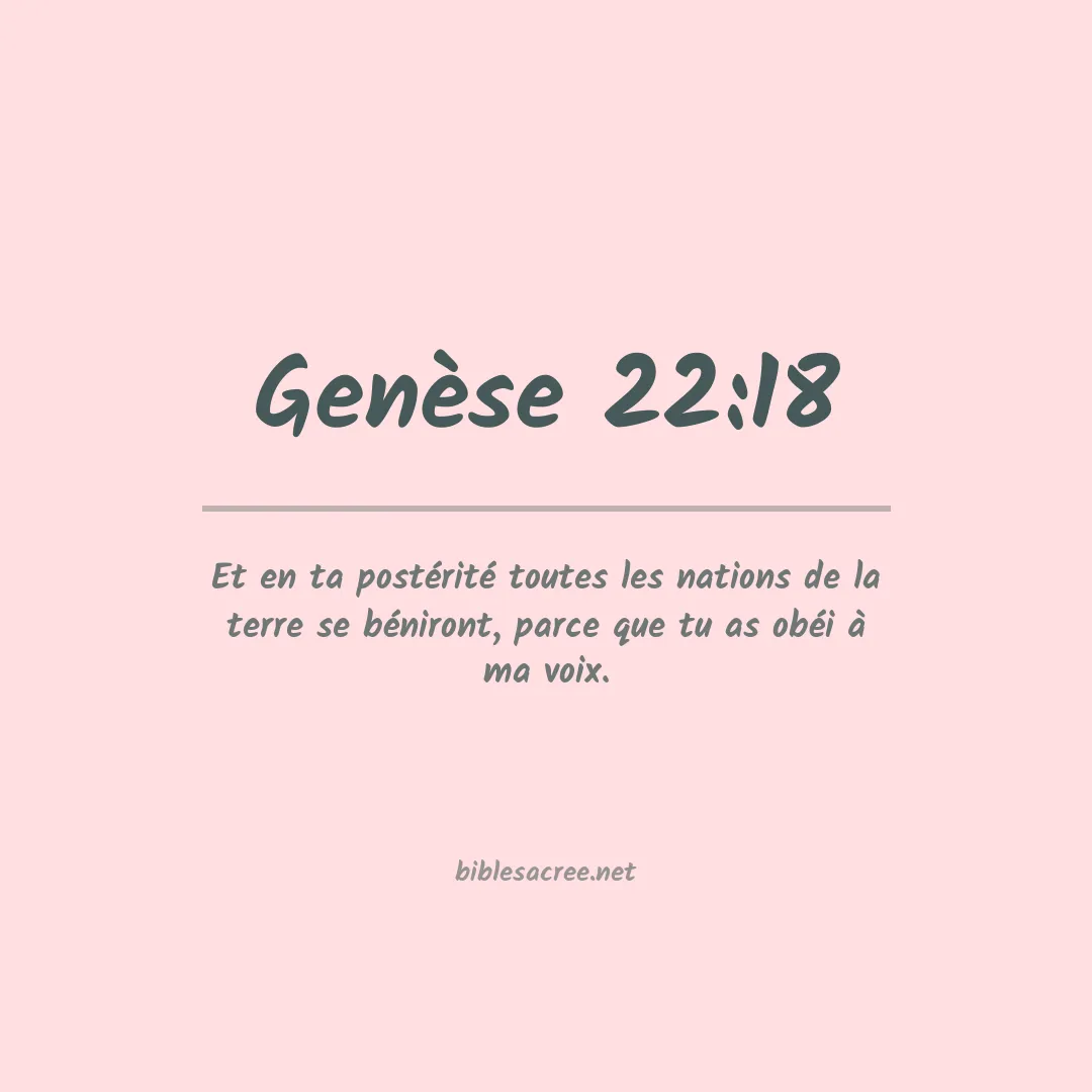 Genèse - 22:18