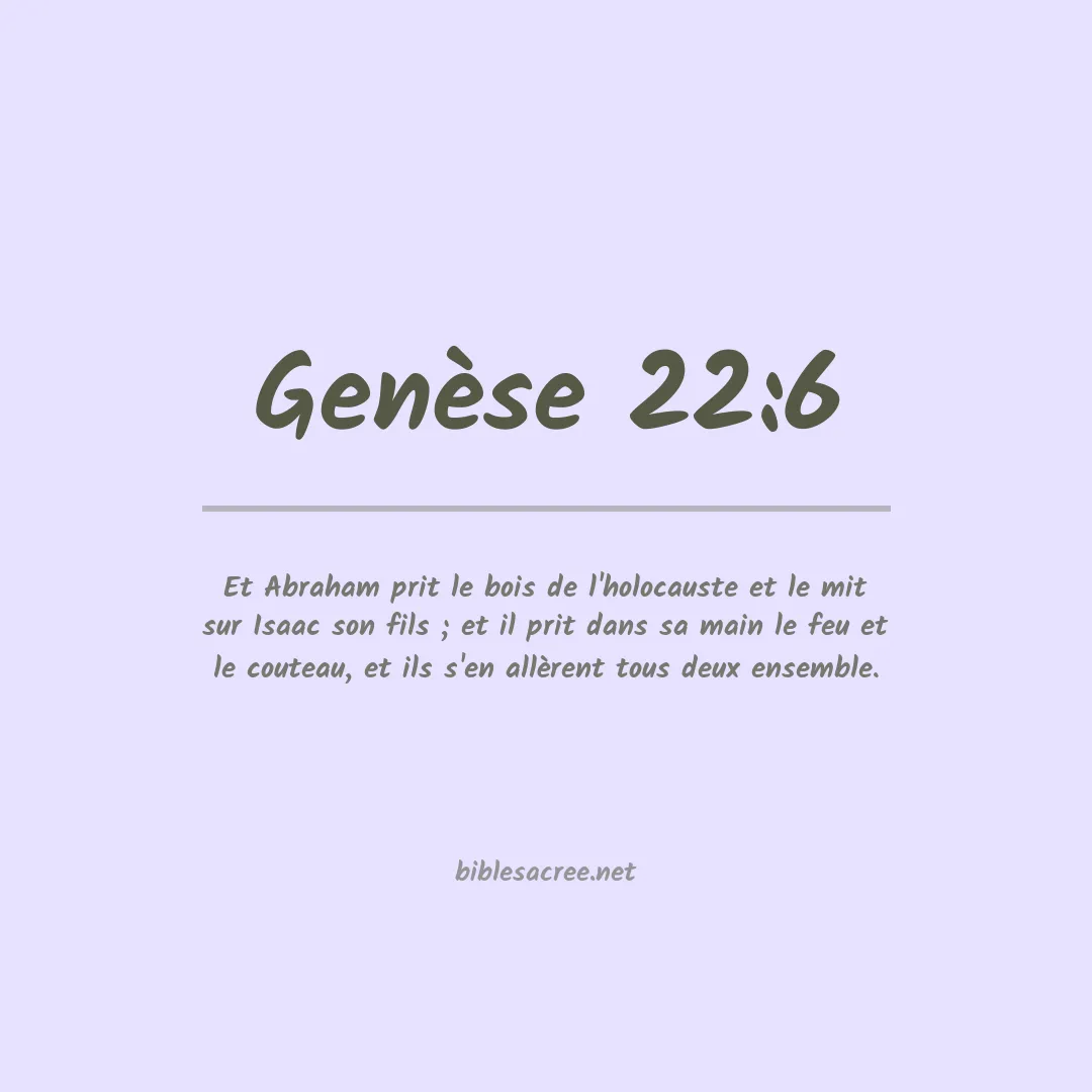 Genèse - 22:6