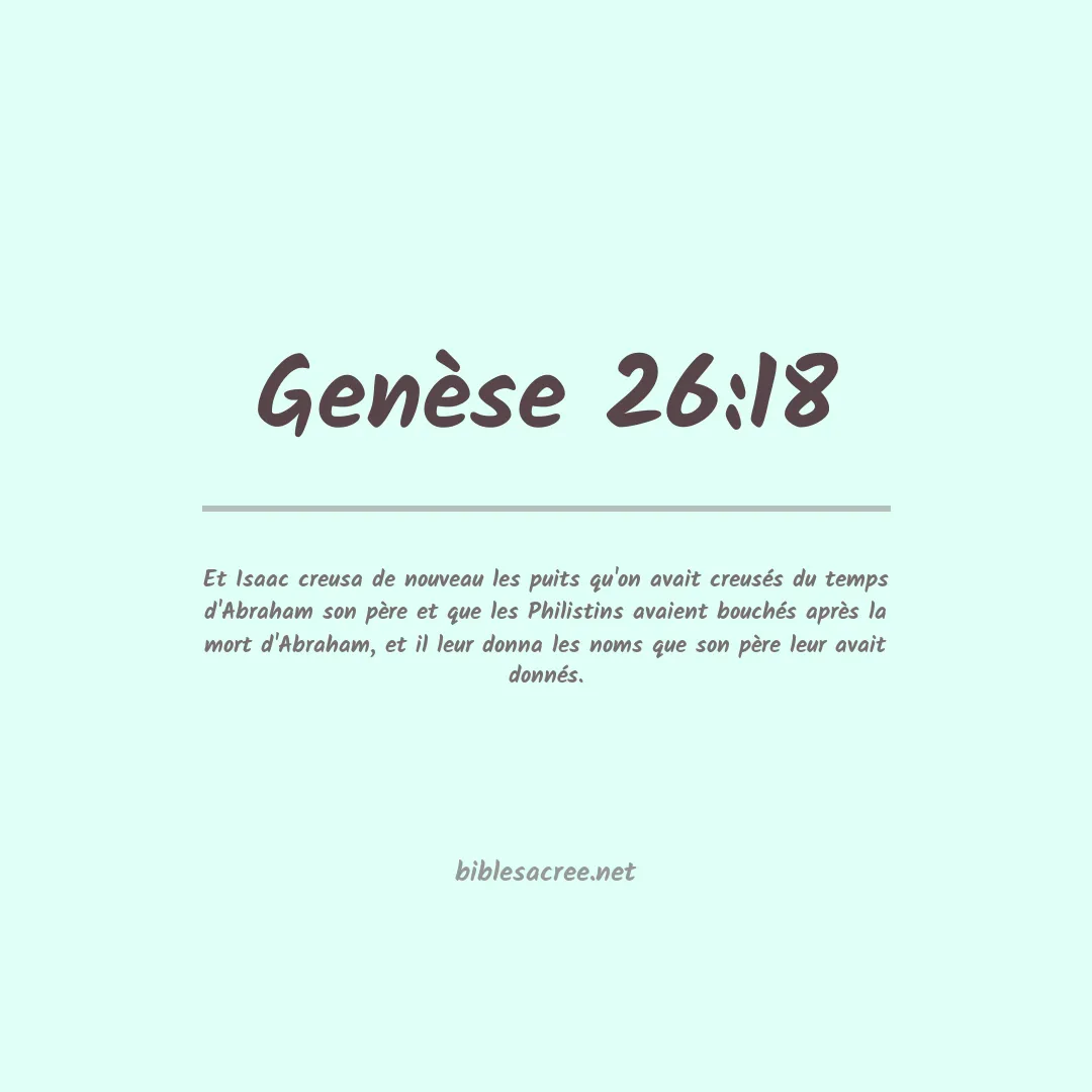 Genèse - 26:18