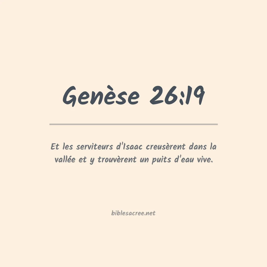 Genèse - 26:19