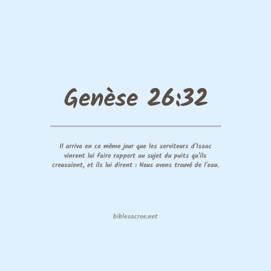 Genèse - 26:32