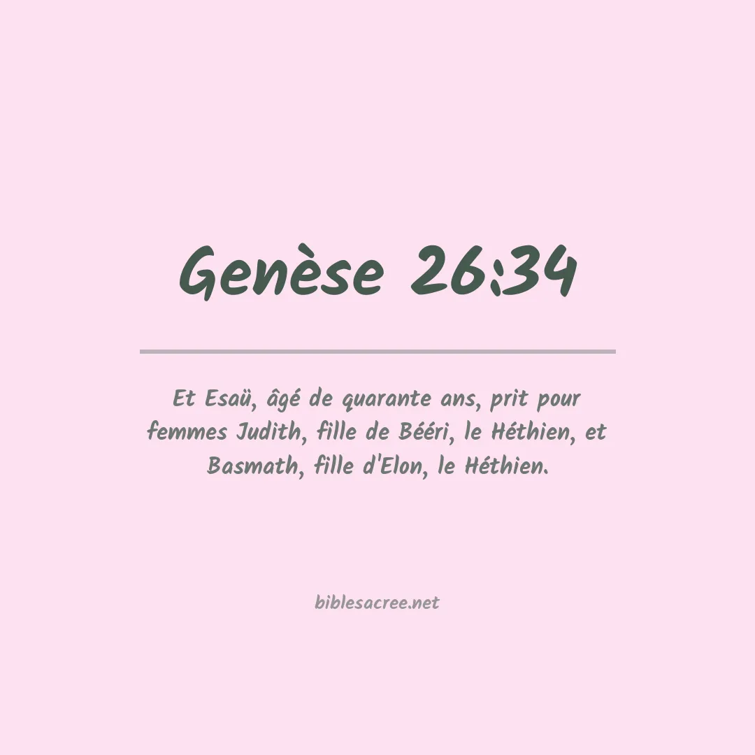 Genèse - 26:34