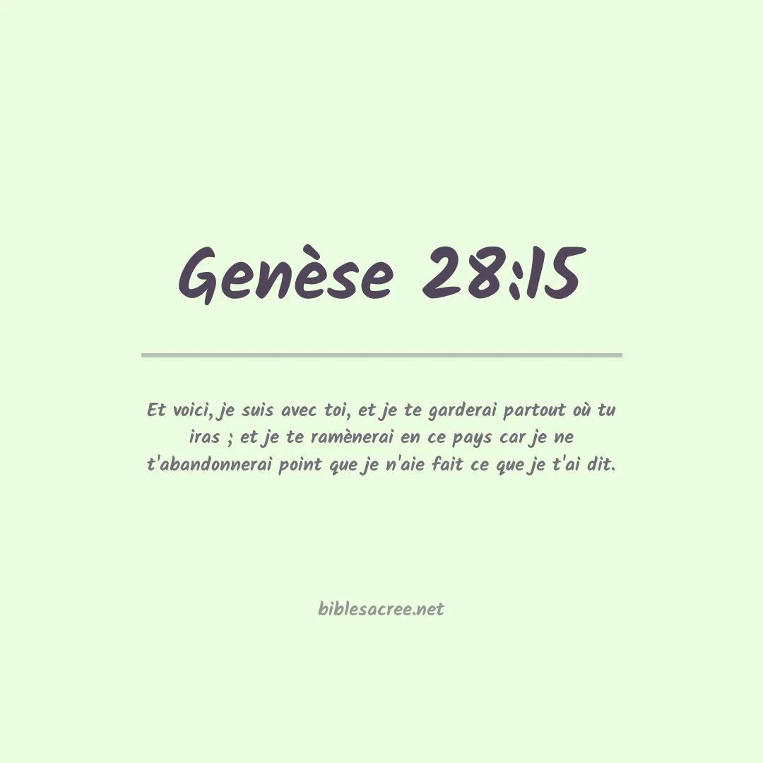Genèse - 28:15