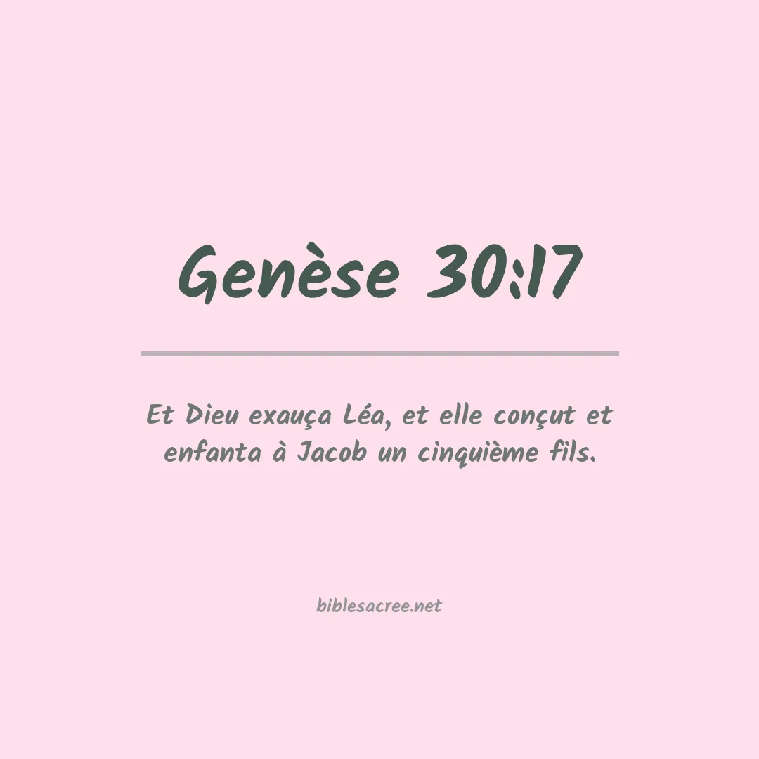Genèse - 30:17
