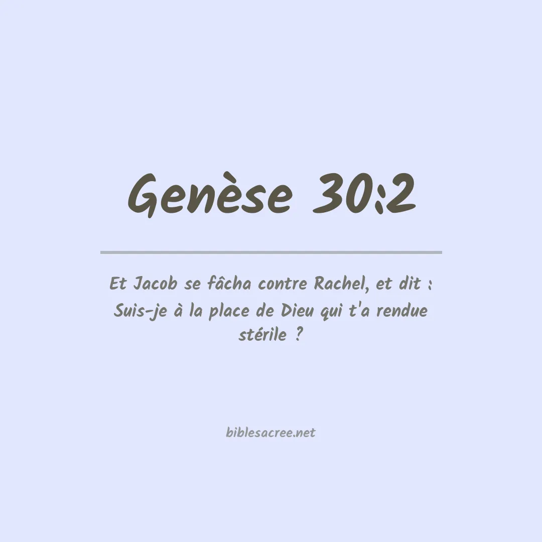 Genèse - 30:2