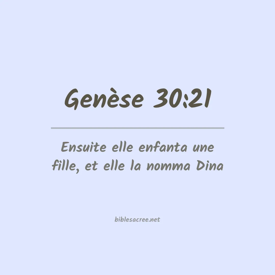 Genèse - 30:21