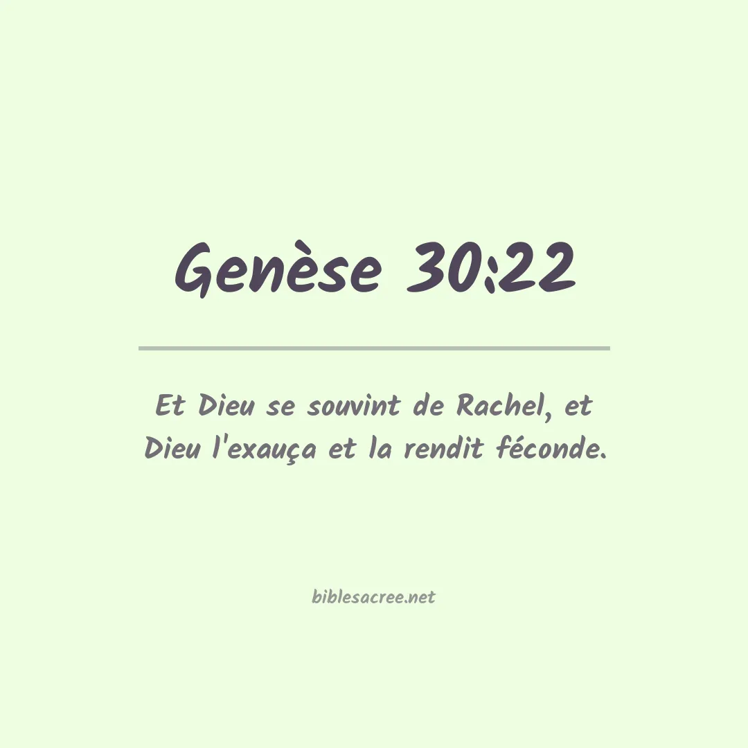 Genèse - 30:22