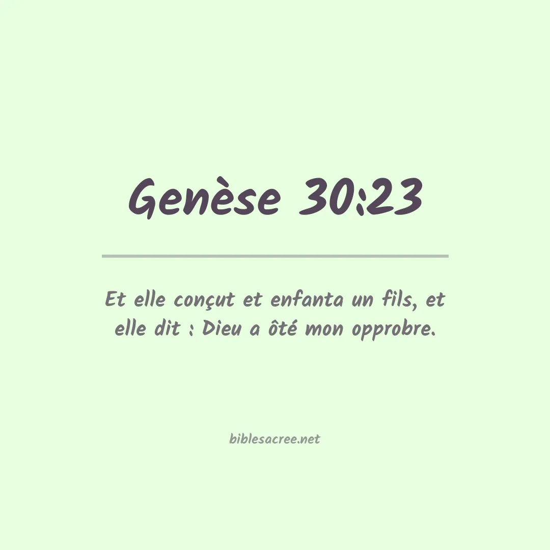 Genèse - 30:23