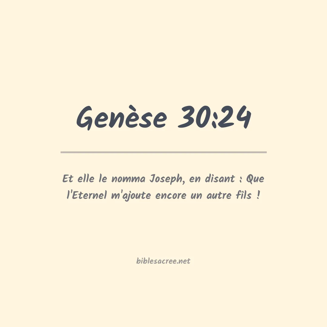 Genèse - 30:24