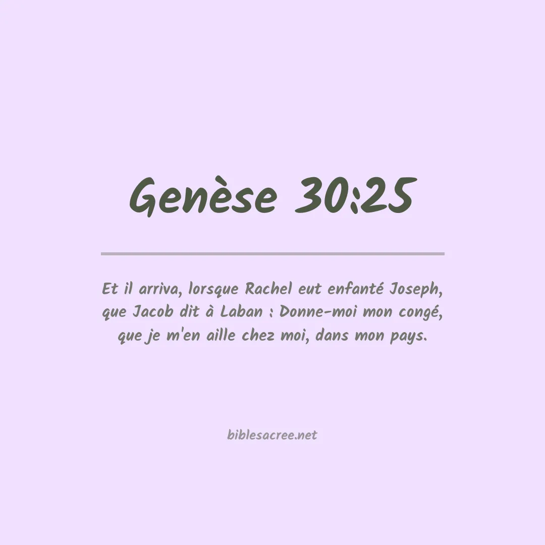 Genèse - 30:25