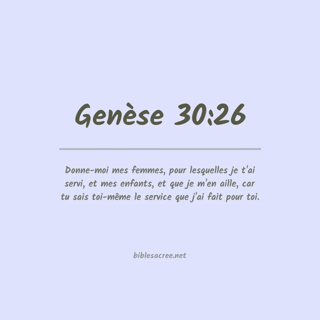 Genèse - 30:26