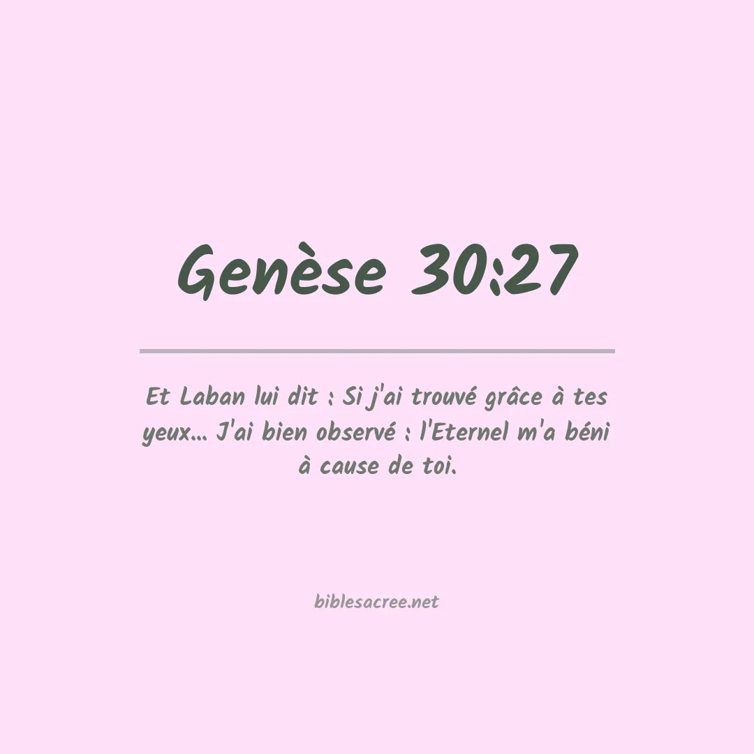 Genèse - 30:27