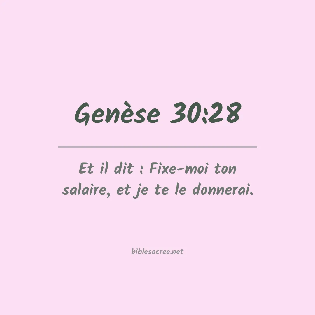 Genèse - 30:28