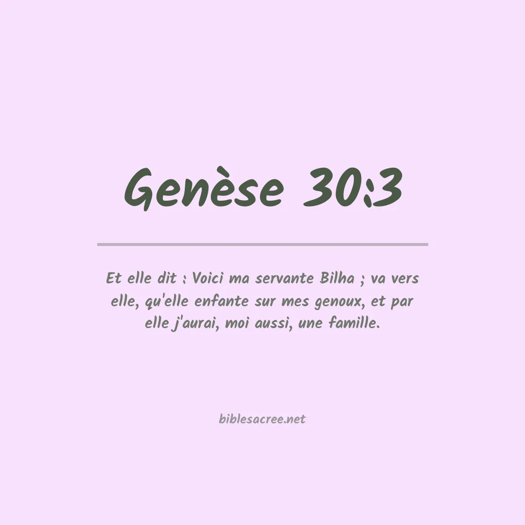 Genèse - 30:3