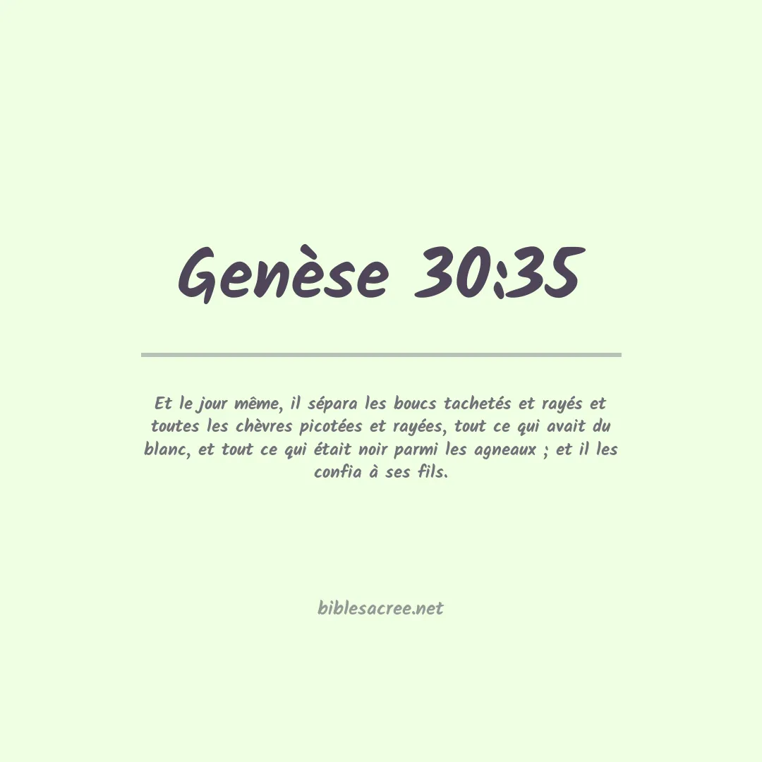 Genèse - 30:35