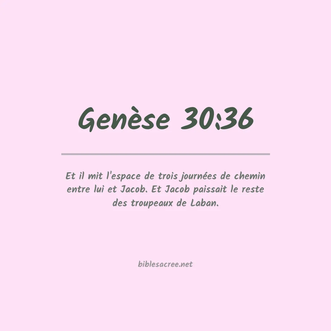 Genèse - 30:36