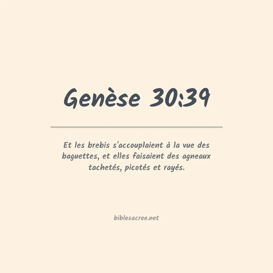 Genèse - 30:39