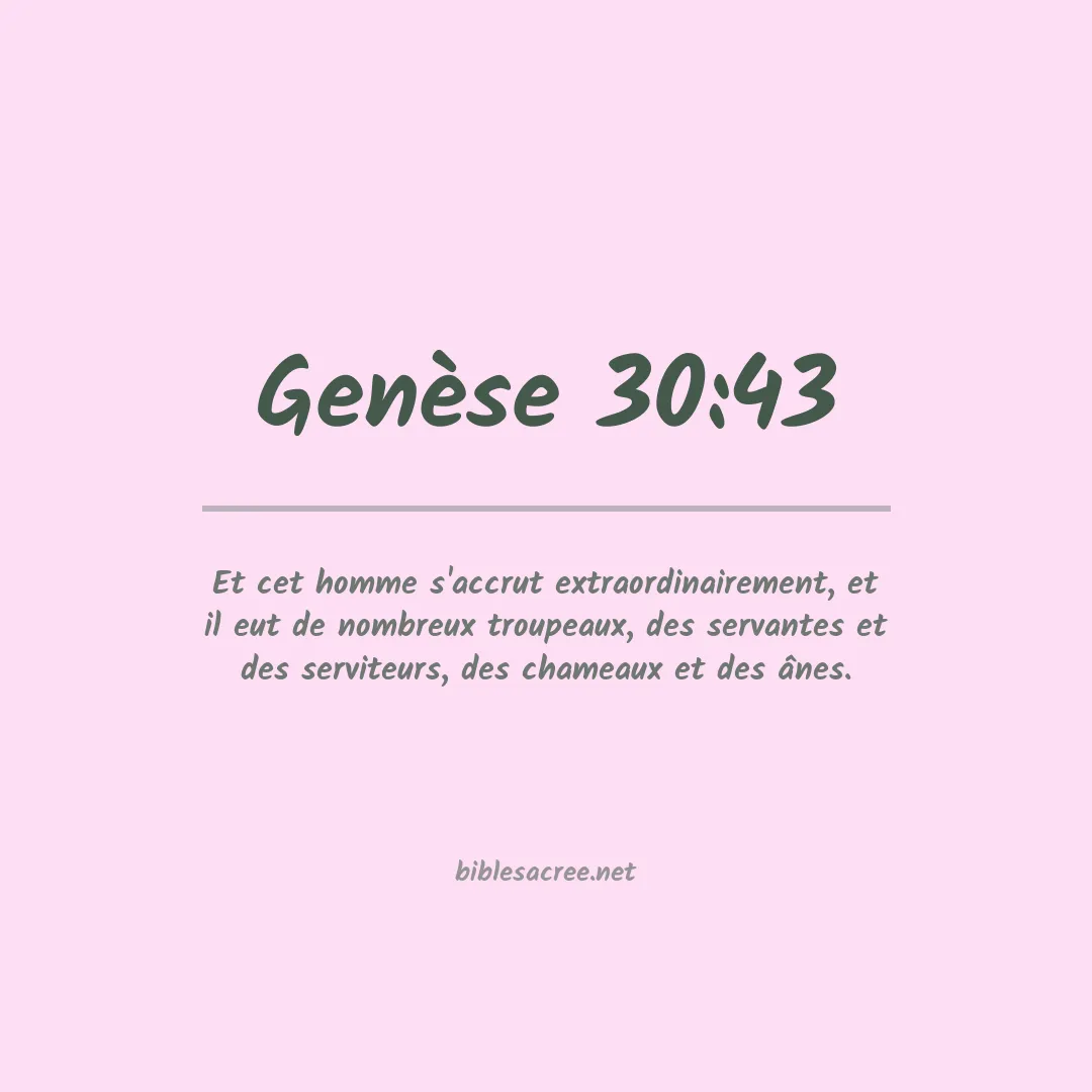 Genèse - 30:43
