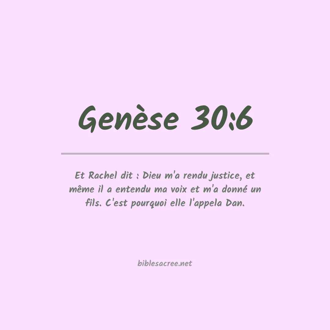 Genèse - 30:6