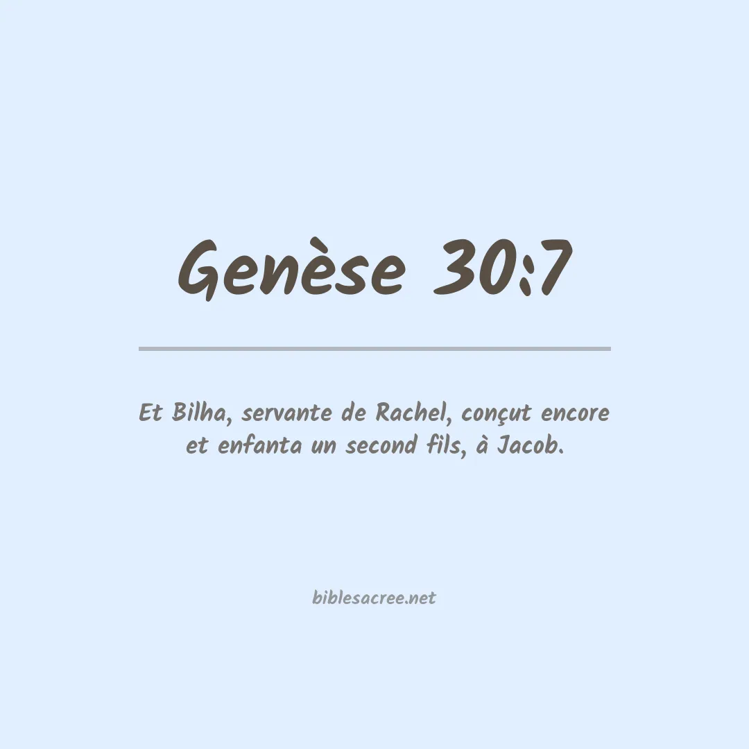 Genèse - 30:7