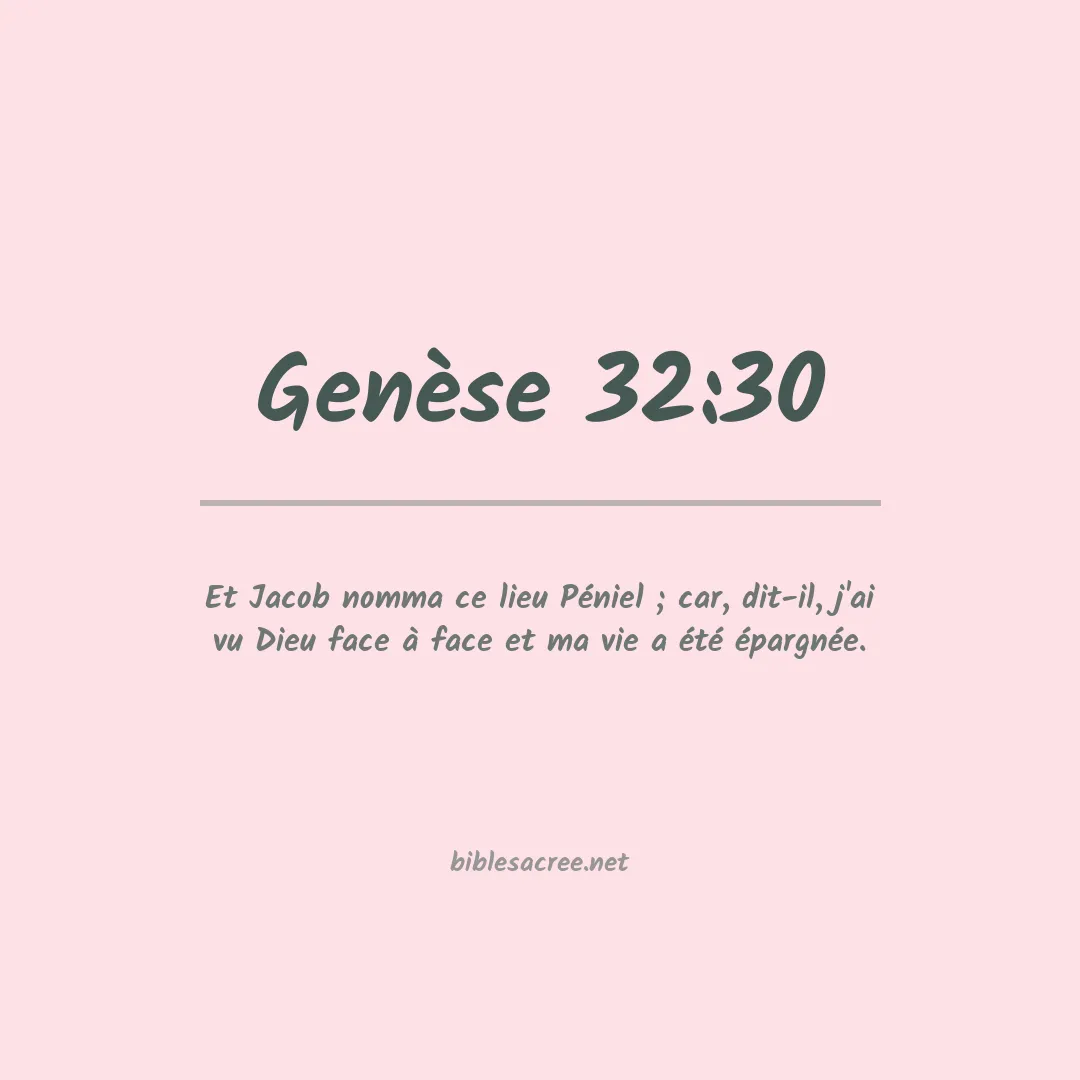 Genèse - 32:30