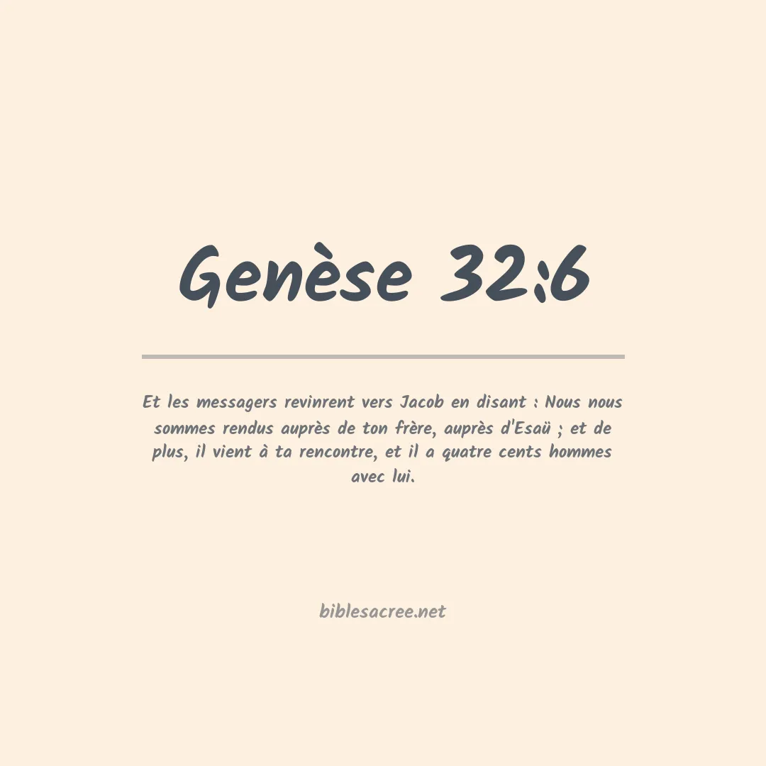 Genèse - 32:6